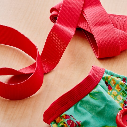 12 Pack: 1" Red Knit Elastic by Loops & Threads™